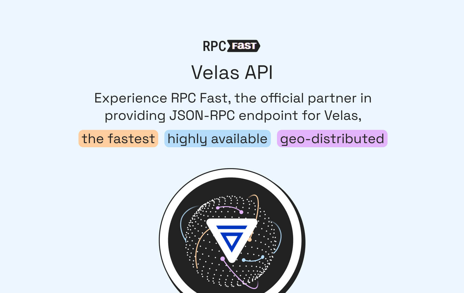 Velas blockchain API JSONRPC endpoint provider RPC Fast